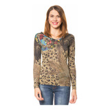 Sweater Desigual M Nuevo Print Lurex