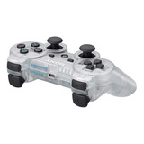 Control Ps3  De Colores Cristal Compatible+ Cable De Carga.