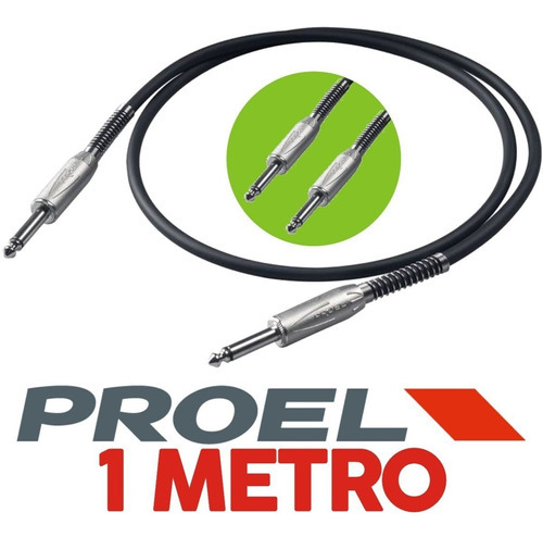 Proel Cable Plug Plug Instrumento Mono 1 Metros