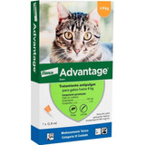 Pipeta Advantage Antipulgas Para Gatos De Hasta 4kg