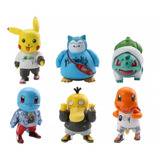 Juguetes Kit De 6 Figuras Pikachu Squirtle Pokemon Urbano