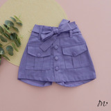 Short-saia Infantil Modinha Mini Diva Blogueirinha