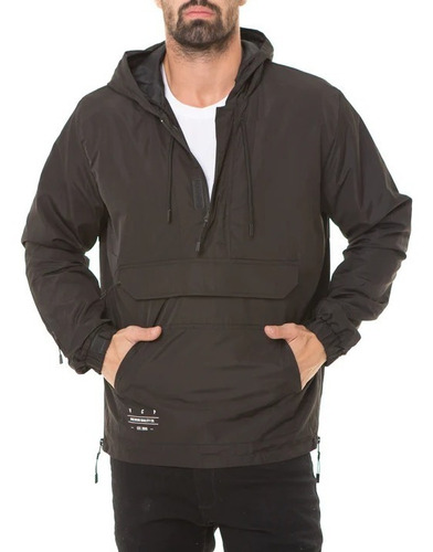 Campera Rompevientos Anorak Oliver Black Vcp 0106