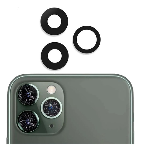 Vidrio Lente De Camara Trasera Para iPhone 11 Pro / Pro Max