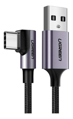 Cable De Carga Rapida Usb-a A Tipo-c Con Angulo