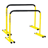 2 Barras Paralelas 66 Cm Gimnasia Calistenia Fondos Sonnos Color Amarillo