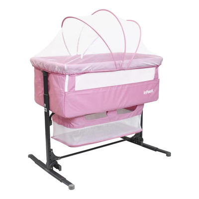 Cuna Colecho Infanti Golf Color Rosa Antirreflujo Y Mecedora | Envío gratis