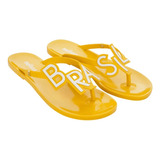 Chinelo Melissa Brasil Nation Sp Ad - Amarelo