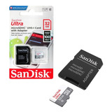 Tarjeta Memoria + Adaptador Sandisk 32gb Ultra Micro Sdhc 