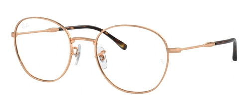 Armação De Grau Ray-ban Original Rb6509 3094 53mm Rose Gold