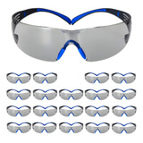 Pack De 20 Gafas De Protección 3m, Negro/azul