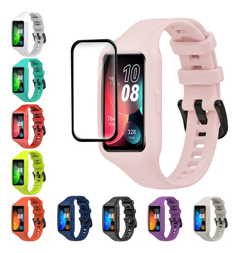 Correa Con Case Protector Para Huawei Band 8 7 6+ Mica