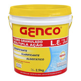 Balde De Cloro Granulado 3 Em 1 Piscina Genco 2,5kg