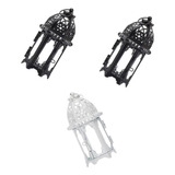 3 Candelabros De Cristal Para Velas, Farol De Hierro L