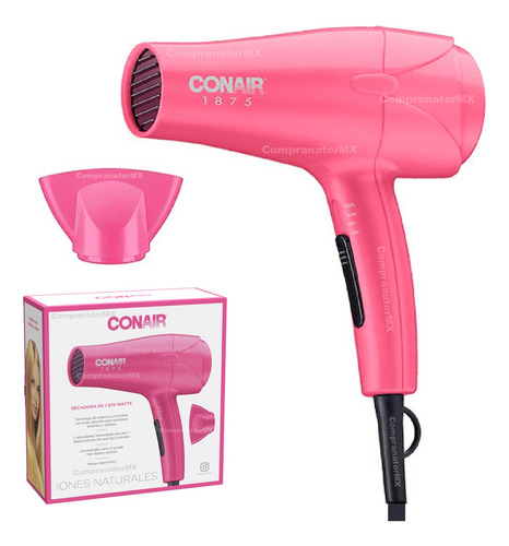 Secadora Cabello Conair Iones Cerámica Compacta Ligera Viaje