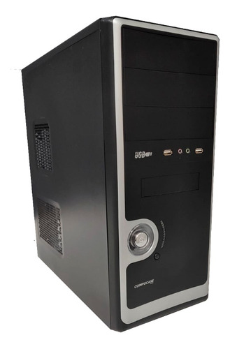 Gabinete Compucase Pc Kit Tecl Mouse Parlantes Fuente 500w