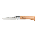 Cuchillo Opinel N°10 De Acero Inoxidable Color Crema