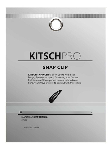 Kitsch Pro Snap - Pinzas Para El Cabello, 10 Unidades, Color