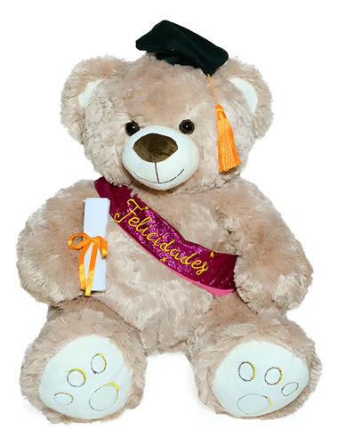 Oso Graduado De Peluche Regalo De Graduación 50cm Dpeluche