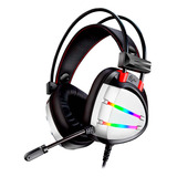 Headset Gamer K-mex Ar70 7.1 Virtual Surround Usb Prata U Un Cor Prateado Cor Da Luz Rgb