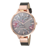 Reloj Mujer Nine West Cristal Mineral 38 Mm Nw/2044flgy