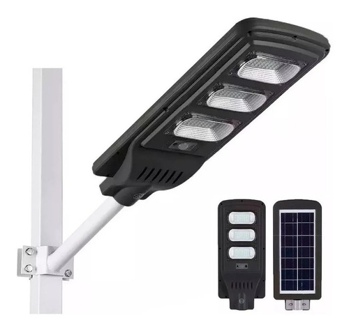 Kit 3 Refletor Luminaria Solar Led 40w Com Sensor Presenca