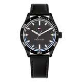 Reloj Tommy Hilfiger 1791819 Fondo Negro, Piel Genuina Negro