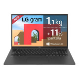 Laptop LG Gram 15.6 I7 11th Gen 16gb/1tb Ssd Touch Screen Color Negro