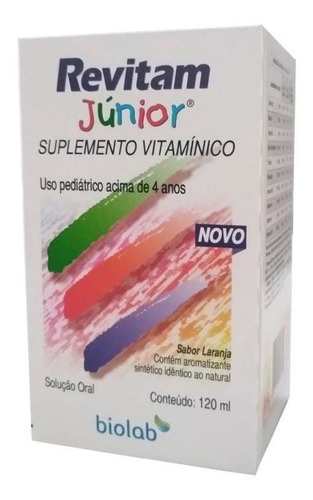 Revitam Junior 120ml Biolab Sab Laranja Suplemento Infantil