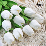 5 Flores Artificiales De Tulipán Simulado De 6 Colores