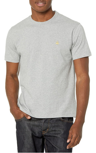 Playera Brooks Brothers De Manga Corta De Algodón Gris  