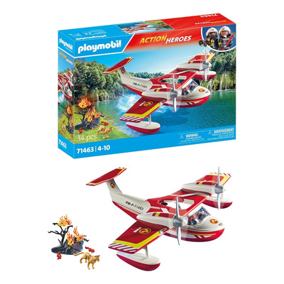 Playmobil Bomberos Avión Anfibio De Rescate (71463)