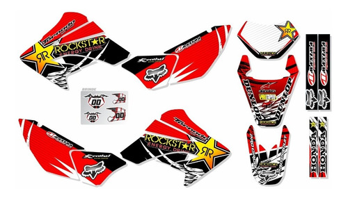 Adesivos Laminado Motocross Trilha Xr 250 Tornado 2007 16423