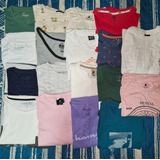 Lote De 18 Poleras De Marca Talla S Y M Hombre