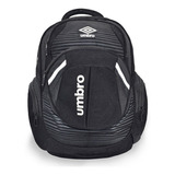 Mochila Umbro® Deportiva Casual Con Porta Laptop Hasta 16 Pulgadas Color Negro