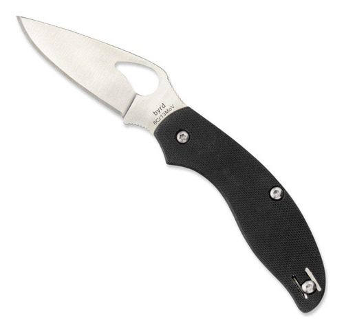 Spyderco Byrd By23gp - Cuchillo De Alquitran Negro G-10 Con 