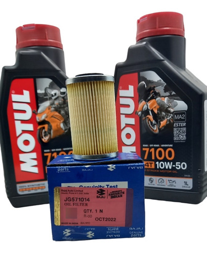 Kit De Afinacion Dominar 400 Motul Sintetico 7100 10w50 