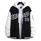 Chaqueta Casual Holgada De Jersey De Béisbol Para Hombre