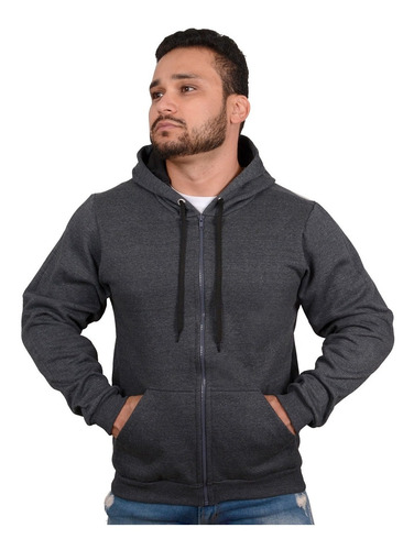 Casaco Moletom Aberto Blusa De Frio Ziper Otima Qualidade