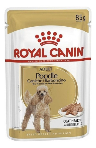 Alimento Royal Canin Breed Health Nutrition Caniche Para Perro Adulto Sabor Mix En Sobre De 85 g