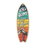  Beach Bums Live Here , Tabla De Surf De 5 Pulgadas Por...