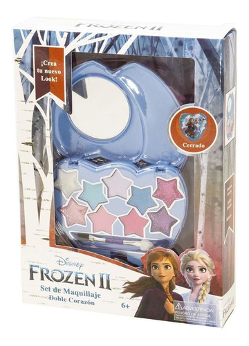 Set De Maquillaje Double Heart Para Niñas Frozen Disney