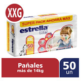 Estrella Pañales Pack Ahorro  Xxg 50 Unidades