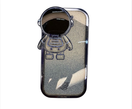 Funda Celular Astronauta Brillante Con Soporte Para iPhone