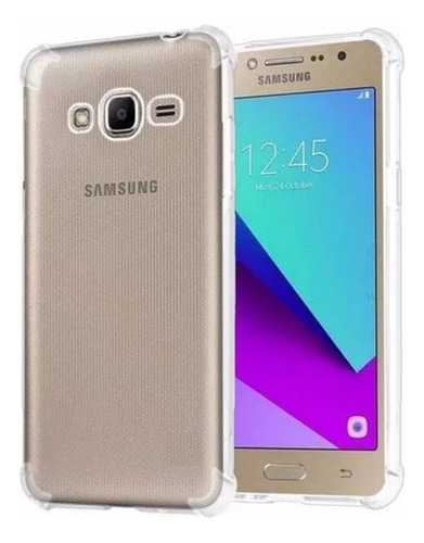 Funda Antigolpes Transparente Para Samsung  + Vidrio