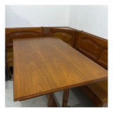 Mesa Comedor Madera Maciza Roble Laqueada