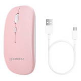 Goojodoq - Mouse De Escritorio Recargable Con Bluetooth, Col