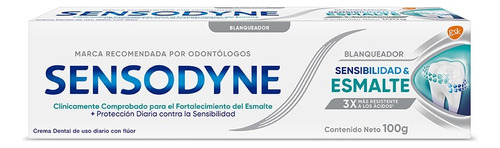 Sensodyne Sensibilidad & Esmalte Blanqueadora 100g