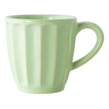 Set X6 Jarro Mug De Cerámica Vainilla Vintage Pastel 350 Ml