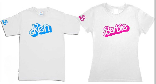 Playeras Dúo Pareja Barbie Y Ken Amor C/envio